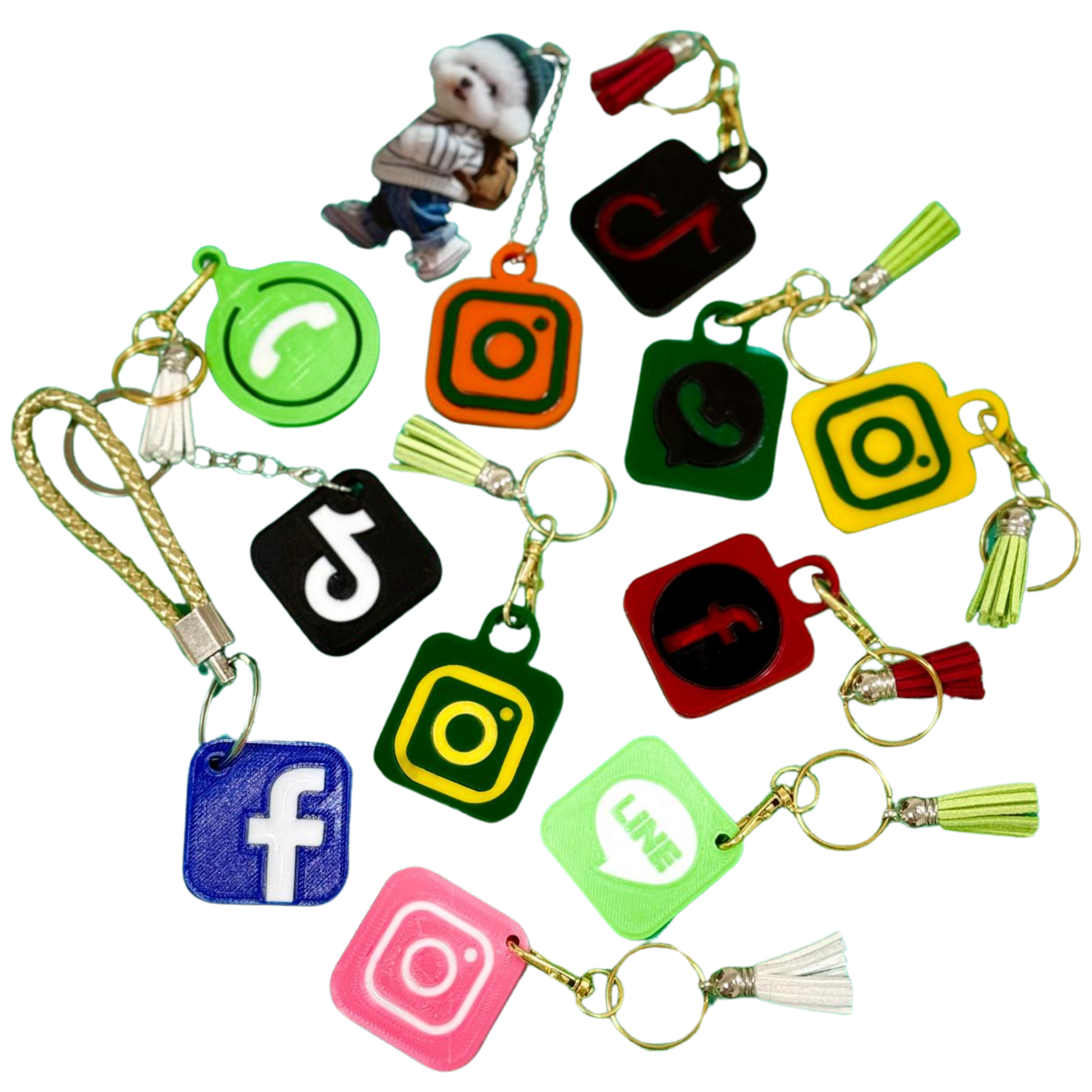 Tappy Smart NFC Keychain – Custom Social Media Tap Tag