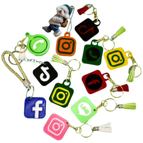 Tappy Smart NFC Keychain – Custom Social Media Tap Tag